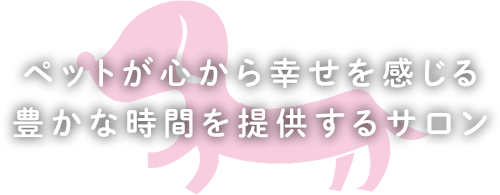 ペットが心から幸せを感じる豊かな時間を提供するサロン